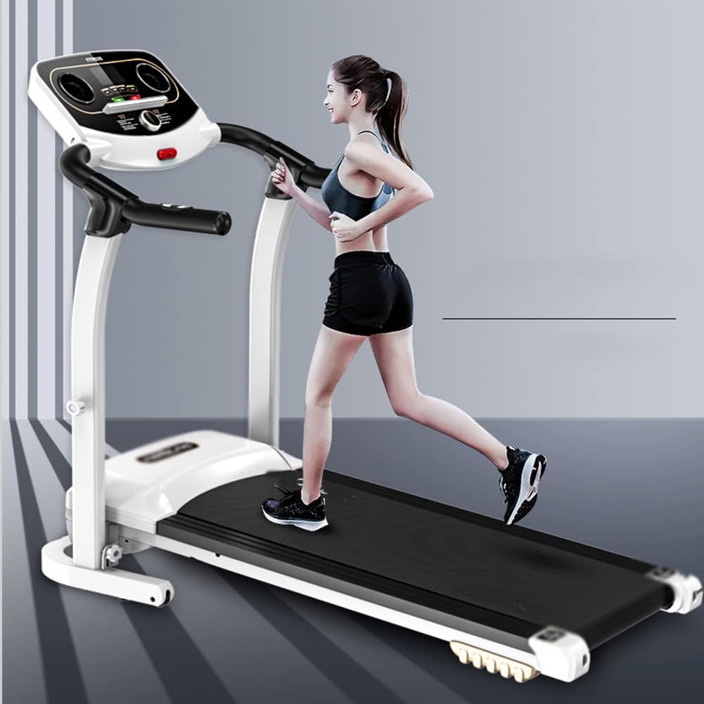 Folding Treadmill with Incline 2.0HP 12KM/H Electric Treadmill for Home Foldable, Bluetooth Music Cup Holder Heart Rate Sensor Walking Running Machine