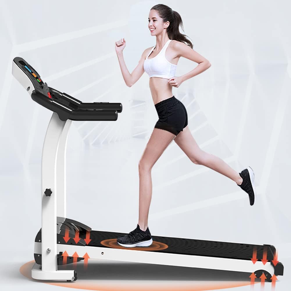 Folding Treadmill for Home Portable Electric Treadmill Running Exercise Machine Compact Treadmill Foldable for Home Gym Fitness Workout Jogging Walking
