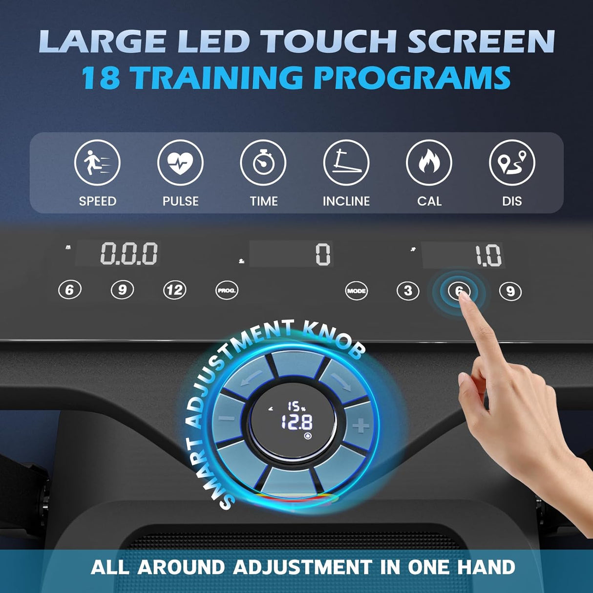 BOTORRO R5 Foldable Treadmill, 265Lbs Load | R7 Treadmill for Home with Incline 18 Levels, 300Lbs Capacity Treadmill, LED Touching Screen with Bluetooth and 18 Programs, 30 Days Free Kinomap