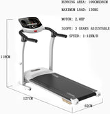 Folding Treadmill with Incline 2.0HP 12KM/H Electric Treadmill for Home Foldable, Bluetooth Music Cup Holder Heart Rate Sensor Walking Running Machine