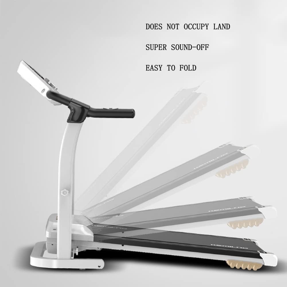 Folding Treadmill with Incline 2.0HP 12KM/H Electric Treadmill for Home Foldable, Bluetooth Music Cup Holder Heart Rate Sensor Walking Running Machine
