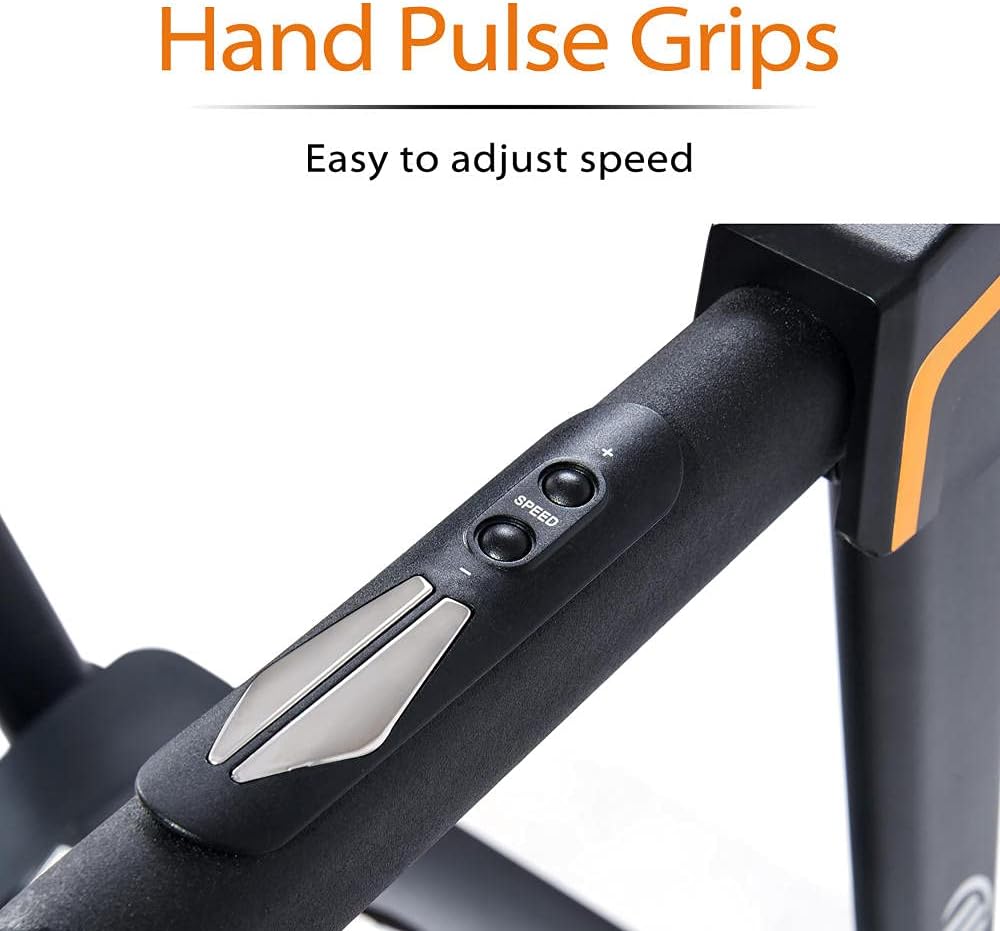 Foldable Treadmills for Home Folding Electric Treadmill Motorized Running Machine with Manual Incline and Hydraulic Rod Mechanism Cardio Training w/Wheels, Safety Key,EKG Grip Pulse Sensor