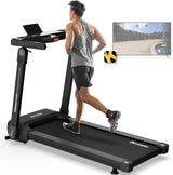 BOTORRO R5 Foldable Treadmill, 265Lbs Load | R7 Treadmill for Home with Incline 18 Levels, 300Lbs Capacity Treadmill, LED Touching Screen with Bluetooth and 18 Programs, 30 Days Free Kinomap